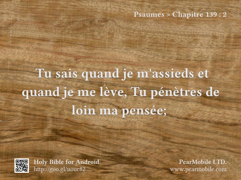 Psaumes, Chapitre 139:2
